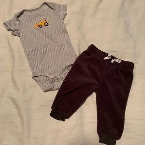 Bodysuit and sweatpants